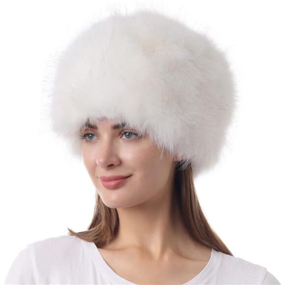 LA CARRIE Women\'s Faux Fur Hat for Winter with Stretch Cossack Russian Style main image 4